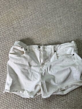 J. crew white jean denim shorts